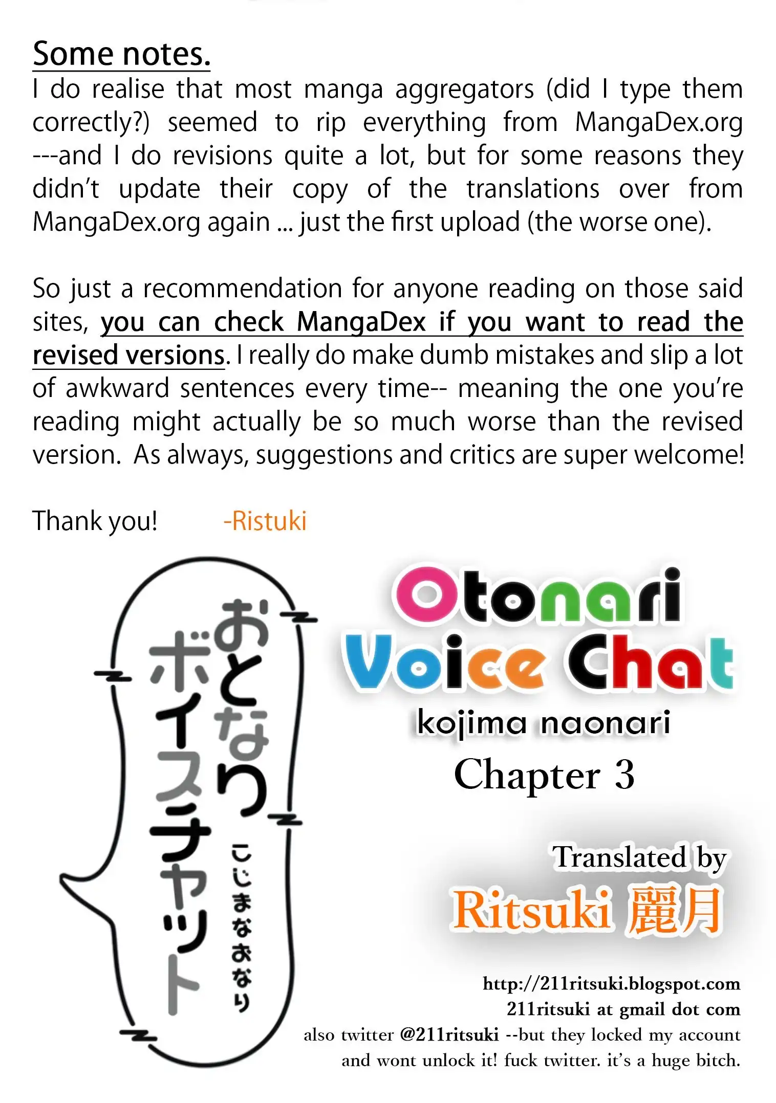 Otonari Voice Chat Chapter 3 2